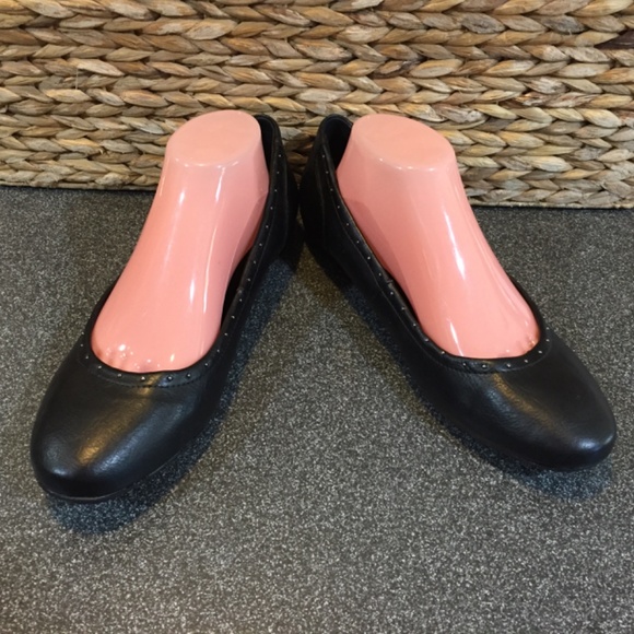 BOC Black Flats with Stud Detail - Picture 1 of 14